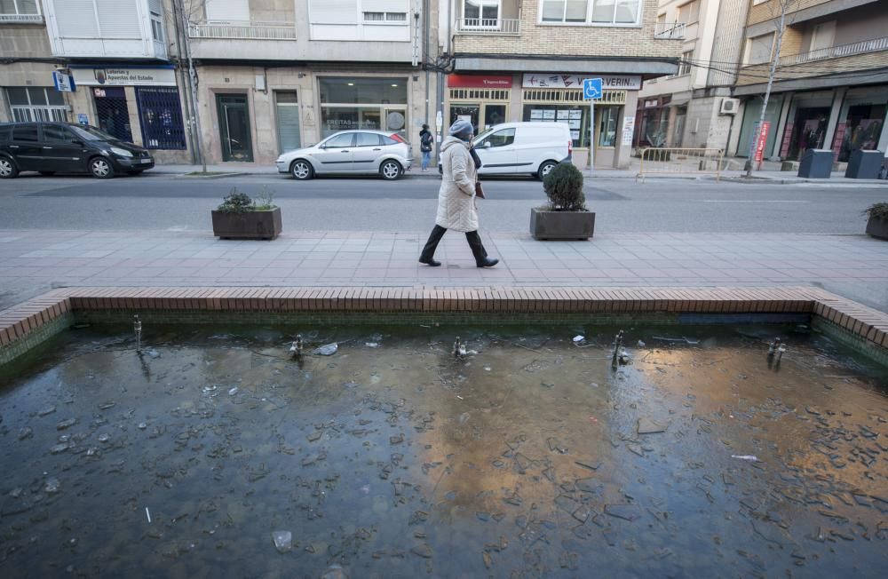 Las gélidas imágenes de Galicia