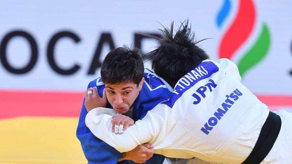 Julia Figueroa, durante un combate.