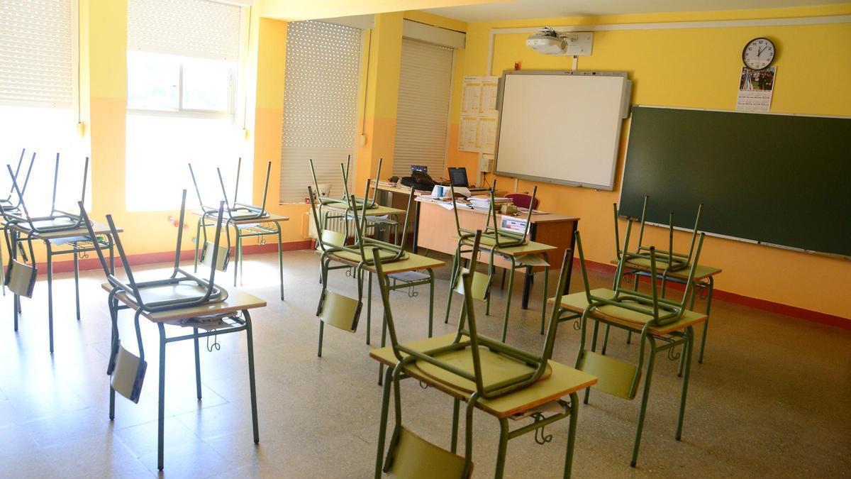 Un aula del  CEIP de Espiñeira.