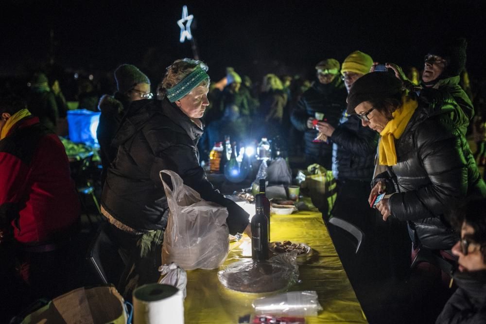 Prop de 3000 persones celebren el Cap d'Any a l'es