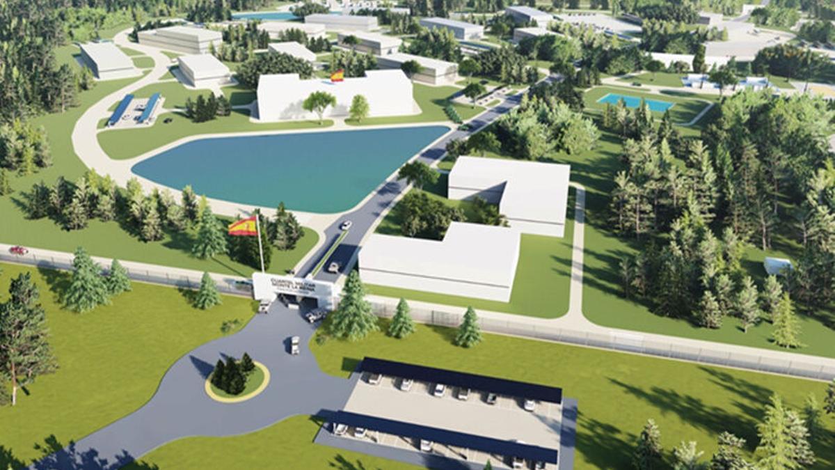 Imagen virtual del campamento de Monte la Reina