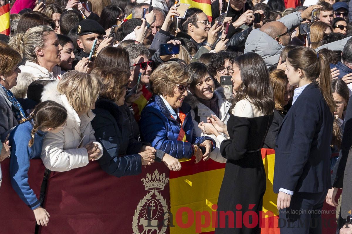 Visita de los reyes de España a Caravaca (explanada de la Basílica)