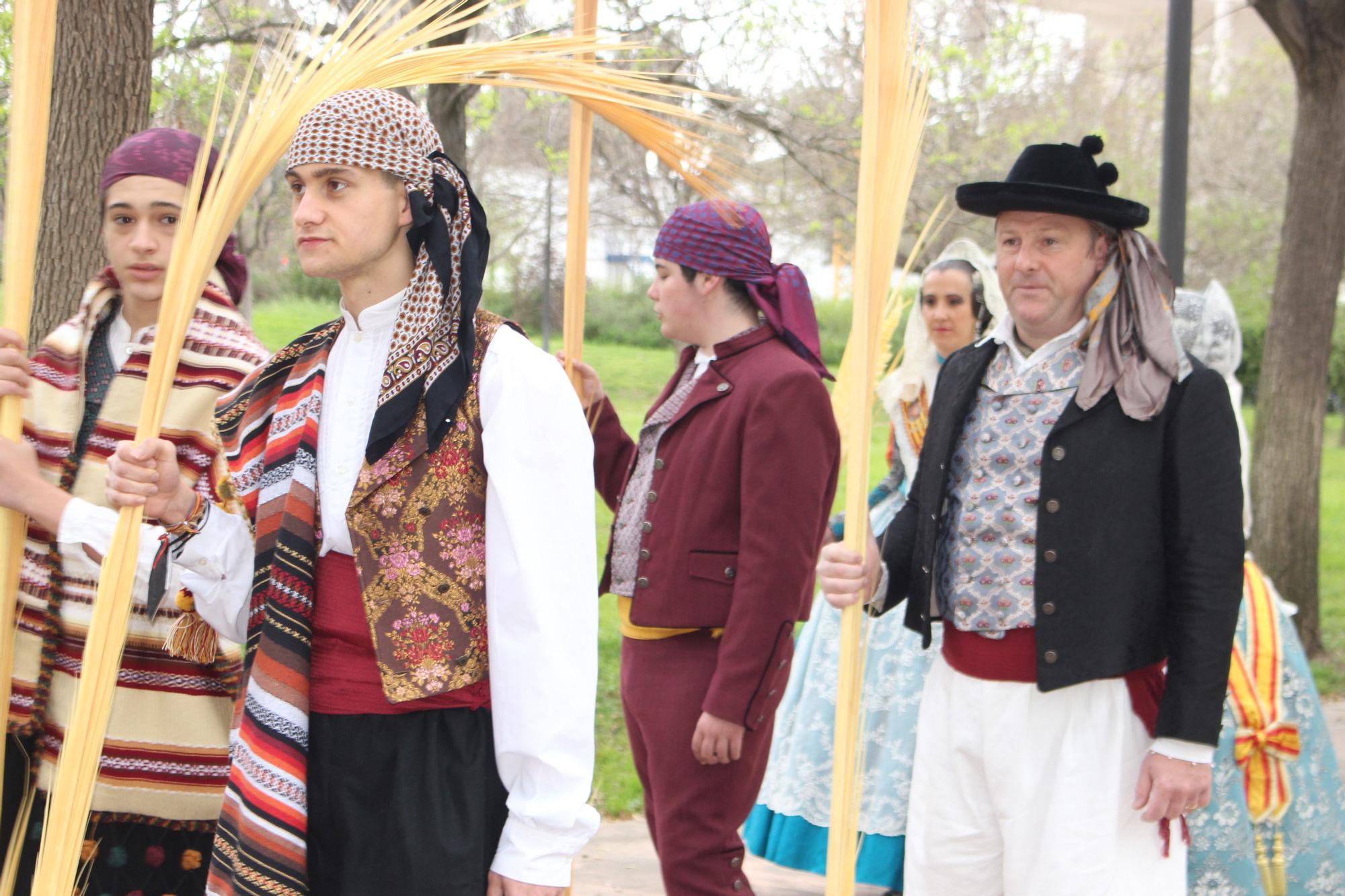 Domingo de Ramos en Beniferri con la burrita "Matilde"