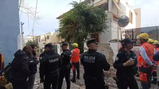 Derrumbe sin víctimas de un edificio de dos plantas en El Terreno, en Palma