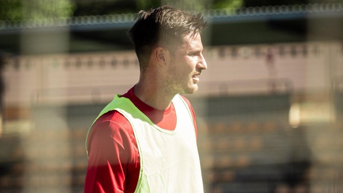Carlos Vigaray en la pretemporada con el CD Teruel