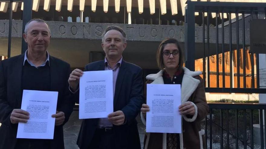 Baldoví, Bataller y Sorlí frente al Tribunal constitucional