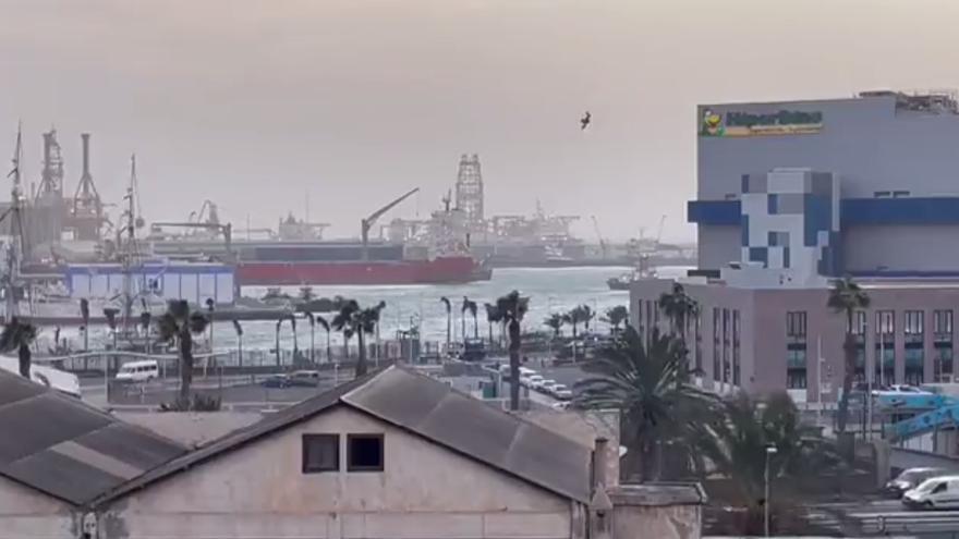 Viento en Las Palmas de Gran Canaria (27/12/22)