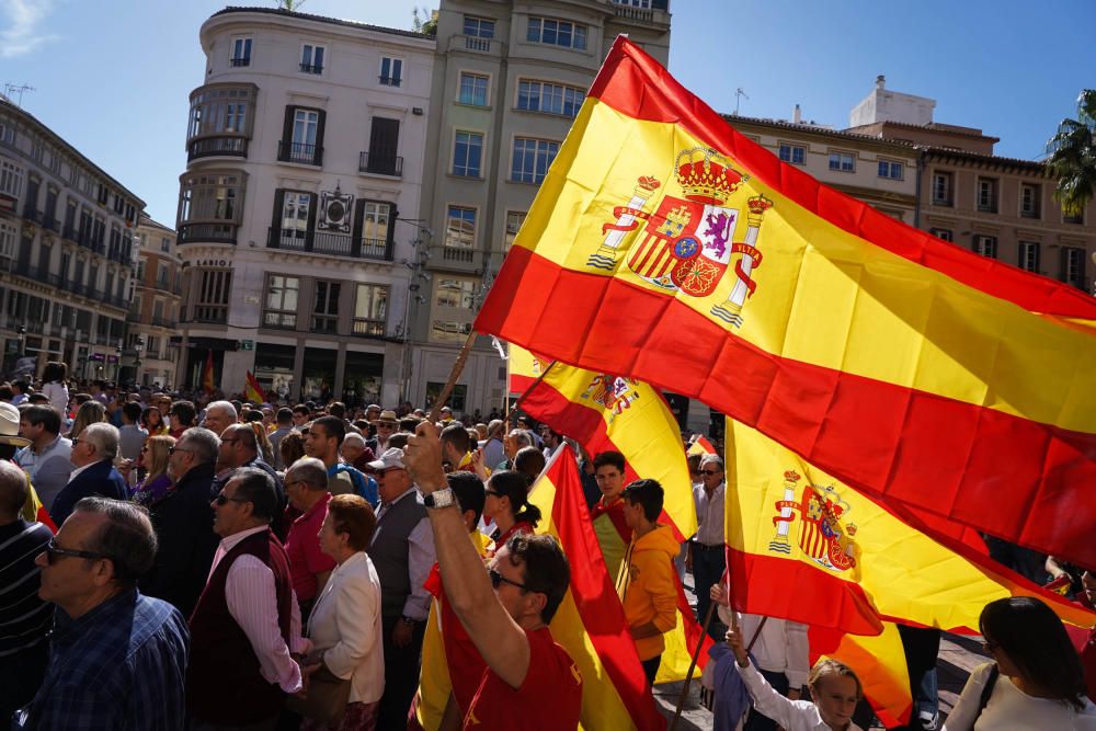 Manifestación por la unidad de España en Málaga