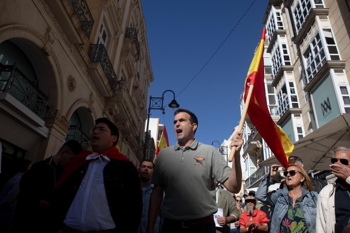 Protesta contra la amnistía en Cartagena - La Opinión de Murcia