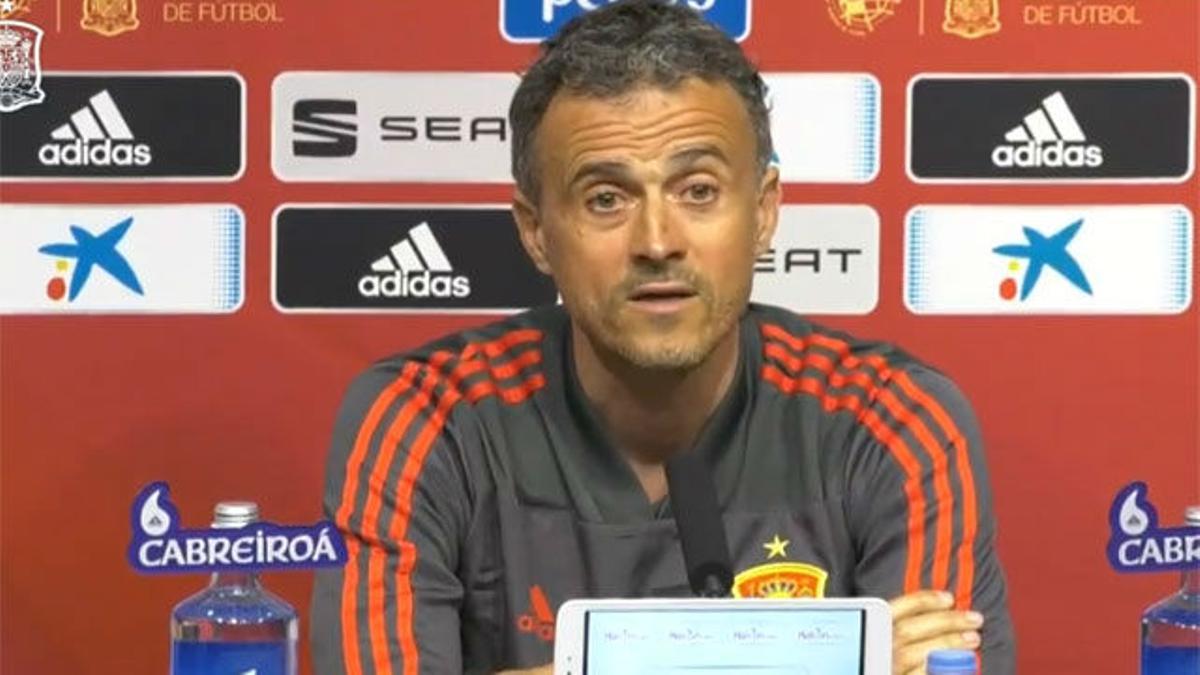 Para Luis Enrique la selección no tiene falta de gol