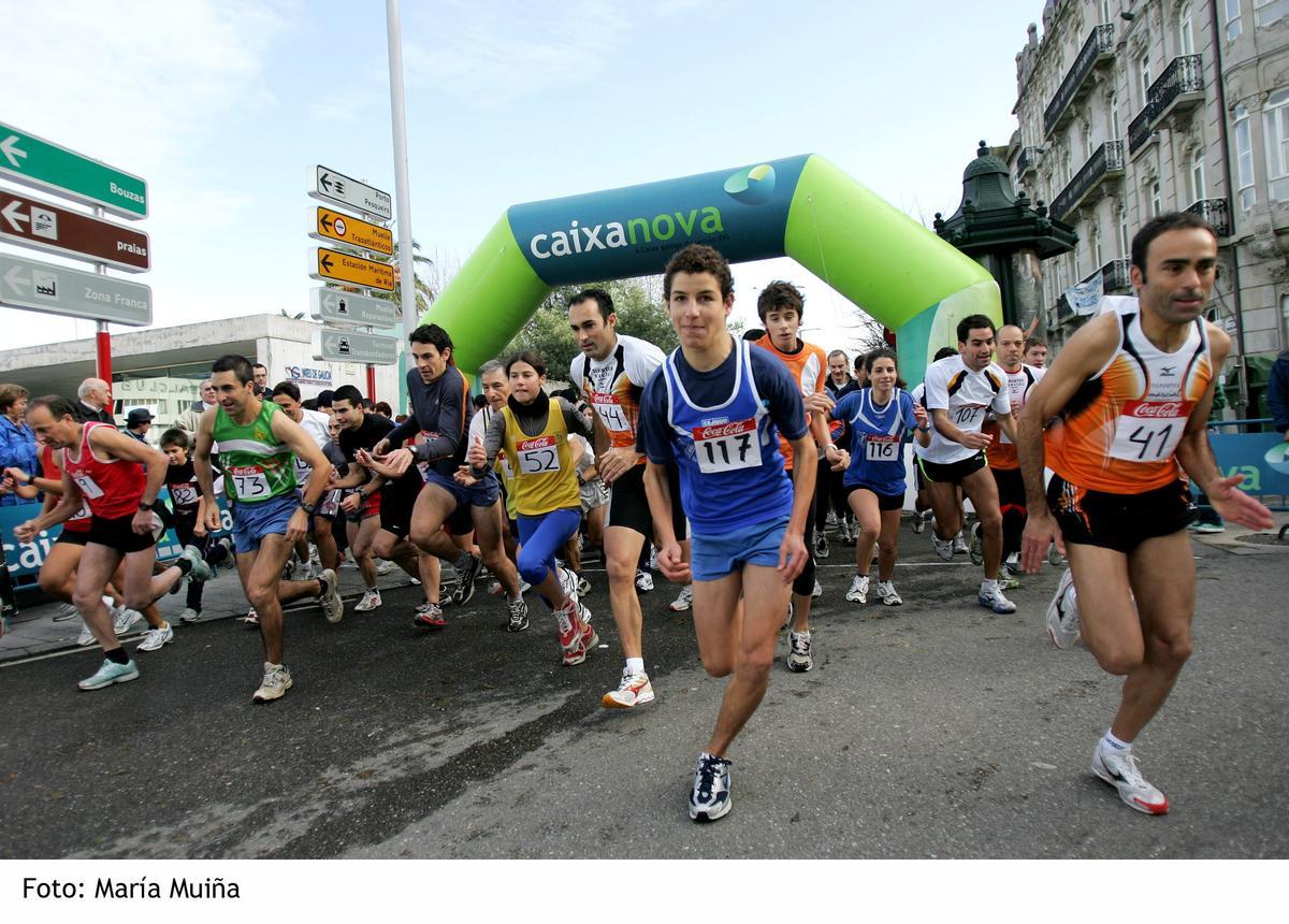 Salida de la primera edición, con Marcial (primero por la derecha).