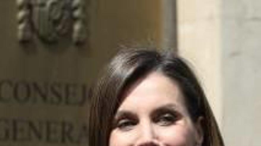 La reina Letizia, ayer.