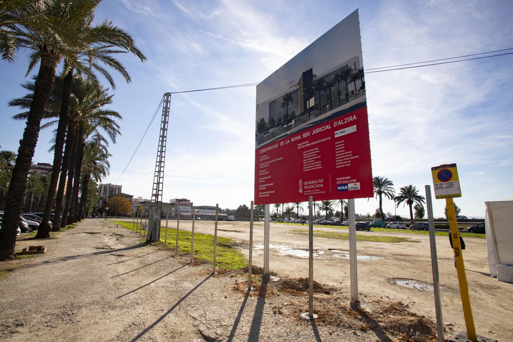 Inicio de la construcción del Palau de Justícia de Alzira