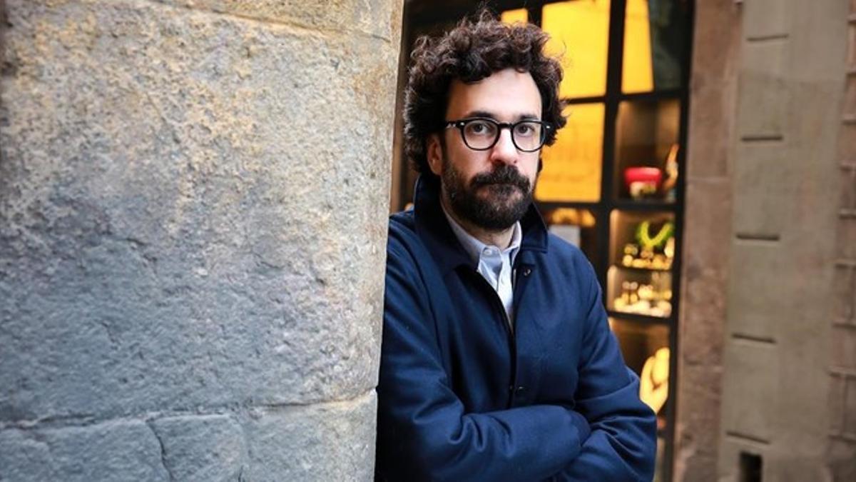 Sergí Pérez, director de 'El camí més llarg per tornar a casa', ganadora del premio Gaudí, este lunes en Barcelona.