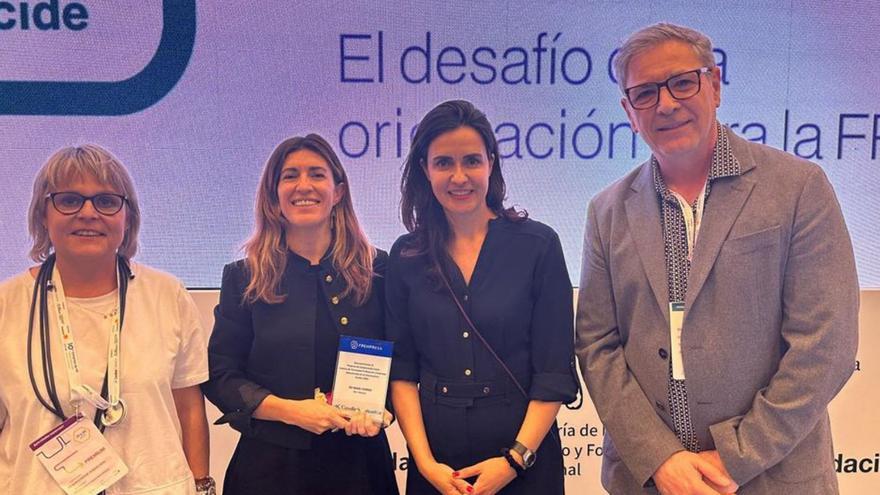 El instituto Marc Ferrer recibe su premio.