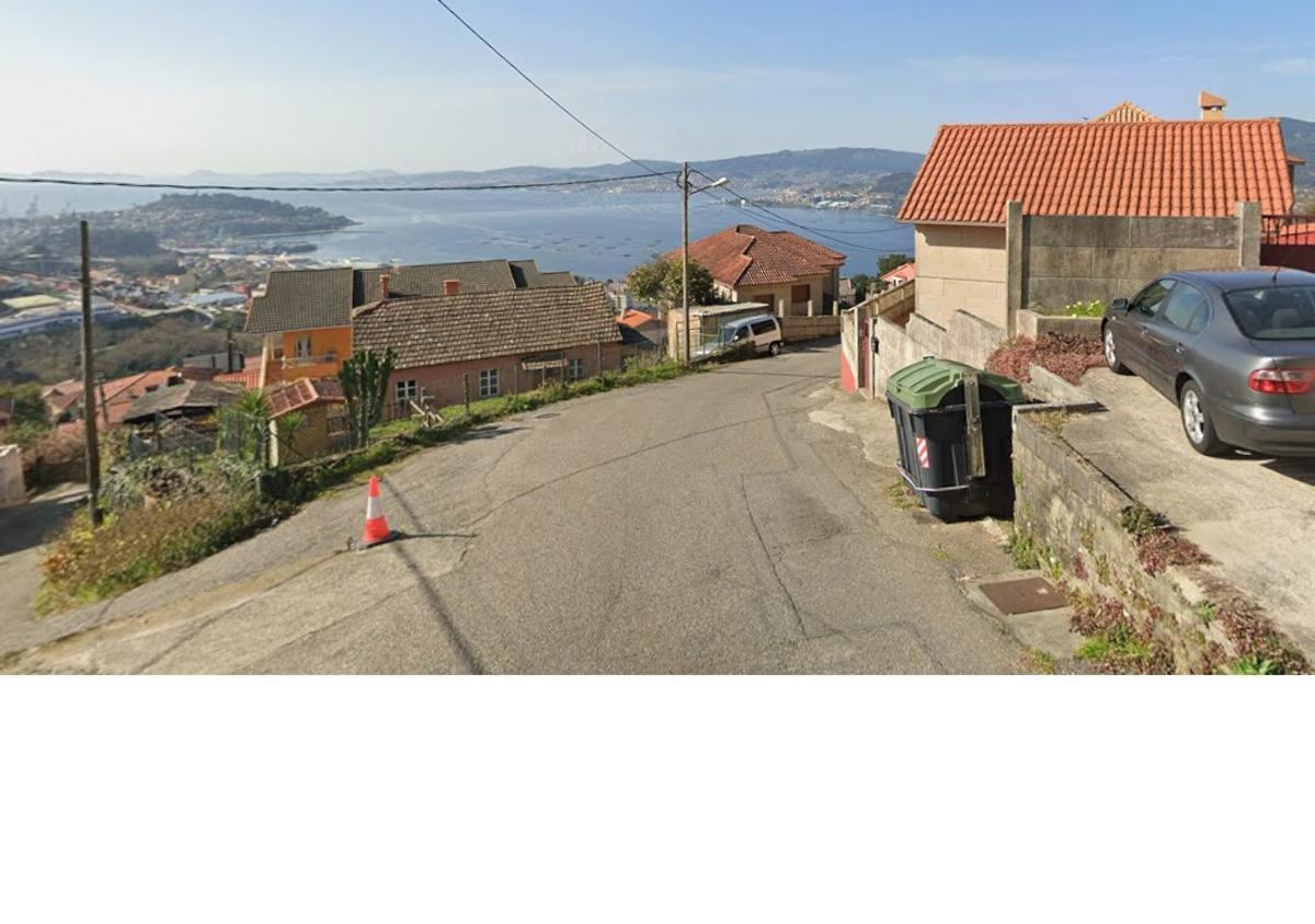 El camiño de Cidadelle, en Chapela, donde se ubicarán los siete nuevos miradores a la ría.