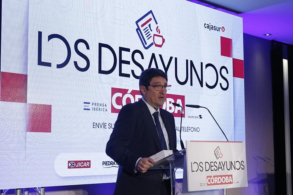 El presidente de CECO, Antonio Díaz, en los desayunos de Diario CÓRDOBA