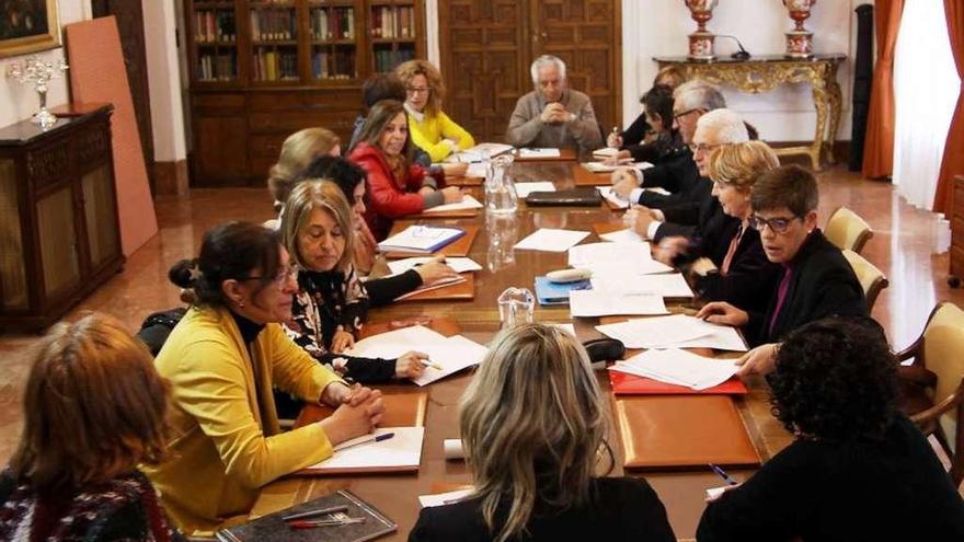 Reunión del Consejo Municipal de la Mujer celebrada ayer en el Ayuntamiento de Zamora.