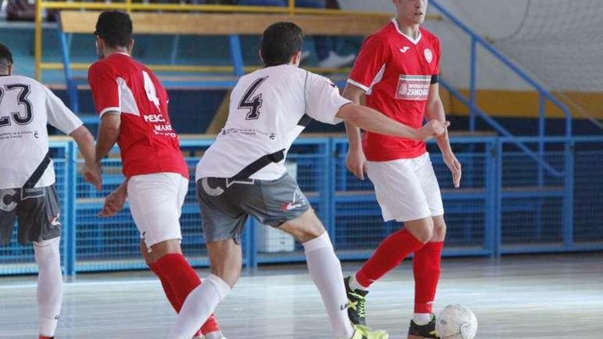 Sergio Simón en el partido frente a Ventorrillo.