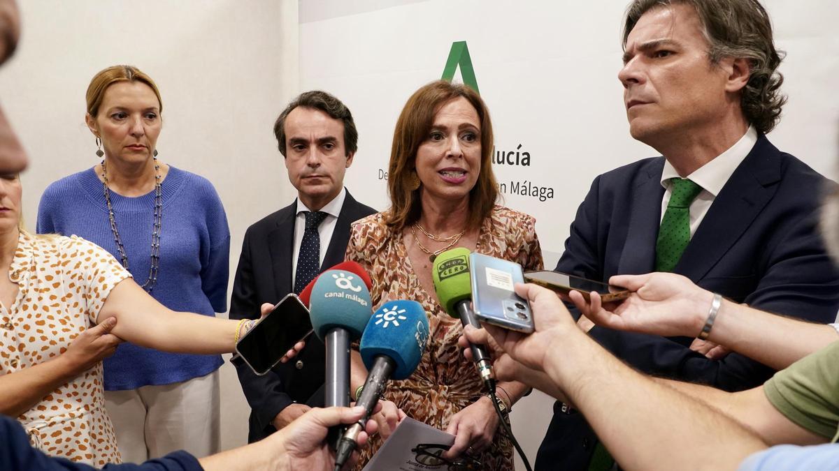 La consejera andaluza de Fomento, Rocío Díaz, este viernes en Málaga.