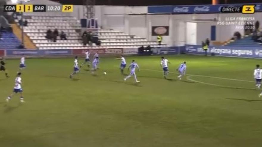 El espectacular golazo de Abde regateando a medio Alcoyano