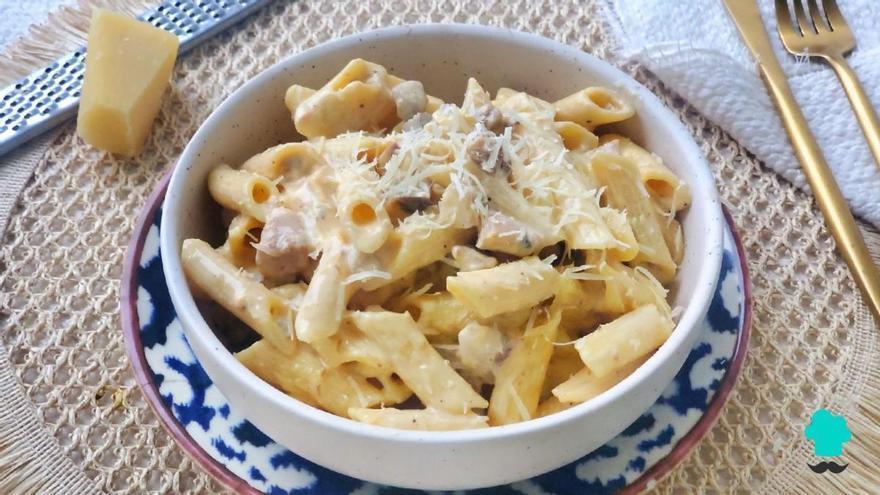 Macarrones a la carbonara con nata: el plato de pasta que nunca falla, ahora con una salsa aún más cremosa