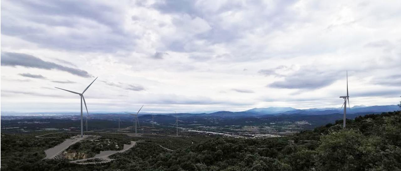Proyecto de parque eólico en La Jonquera, desarrollado por Endesa.