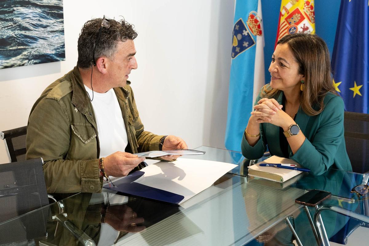 Francisco Martínez Gude e Marta Villaverde, este venres.
