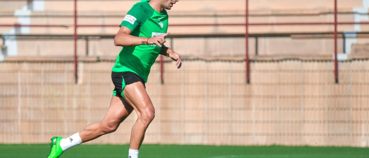 Boyé en una de las últimas sesiones de entrenamiento