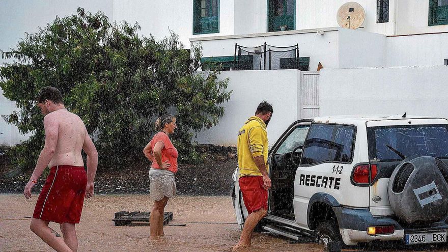 Finaliza la emergencia por lluvias en Lanzarote tras un sábado con más de 240 incidencias