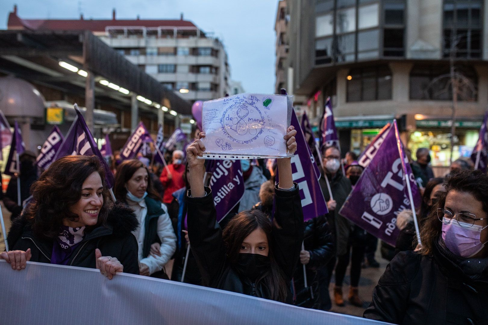 GALERÍA | La manifestación de los sindicatos del 8M en Zamora, en imágenes