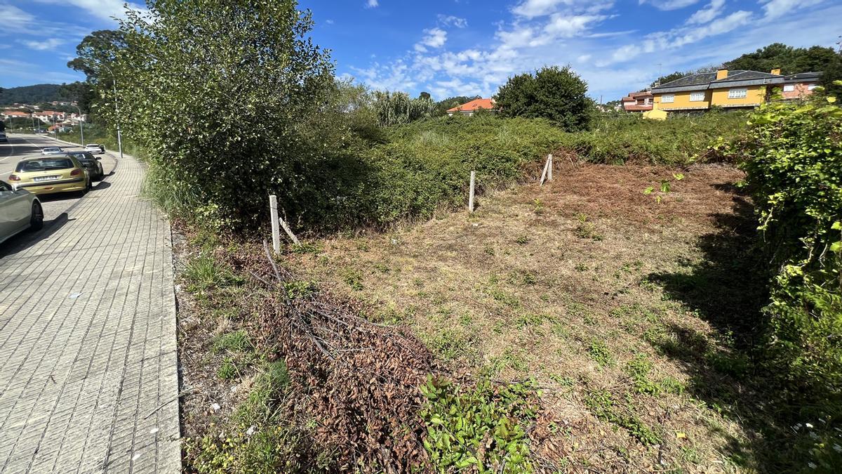 Una vista de los terrenos por donde irá el vial de acceso