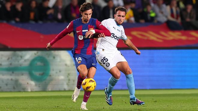 Eric limitó la producción de Joao Félix durante el partido Barcelona - Girona