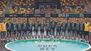 Imagen El Illes Balears Palma Futsal posa en el Palacio de los Deportes de Cartagena.