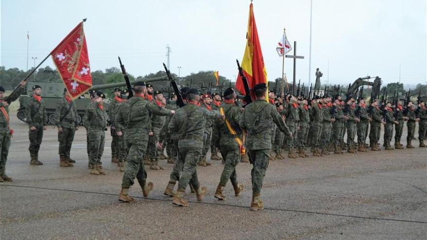 Despedida de los militares extremeños