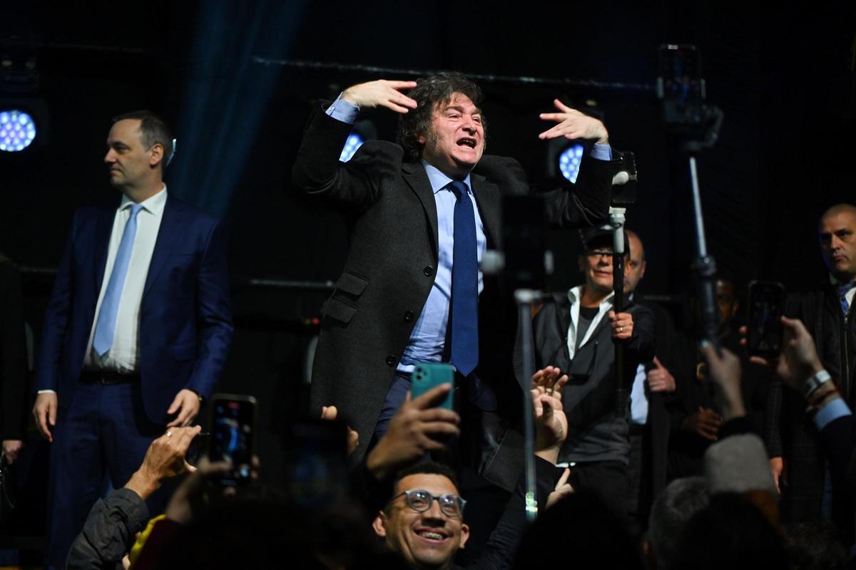 Javier Milei, durante su visita a Brasil.