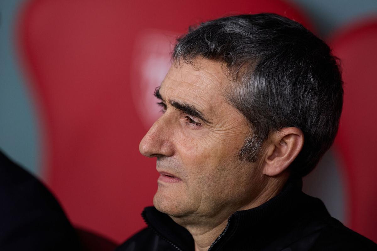 Ernesto Valverde, en San Mamés