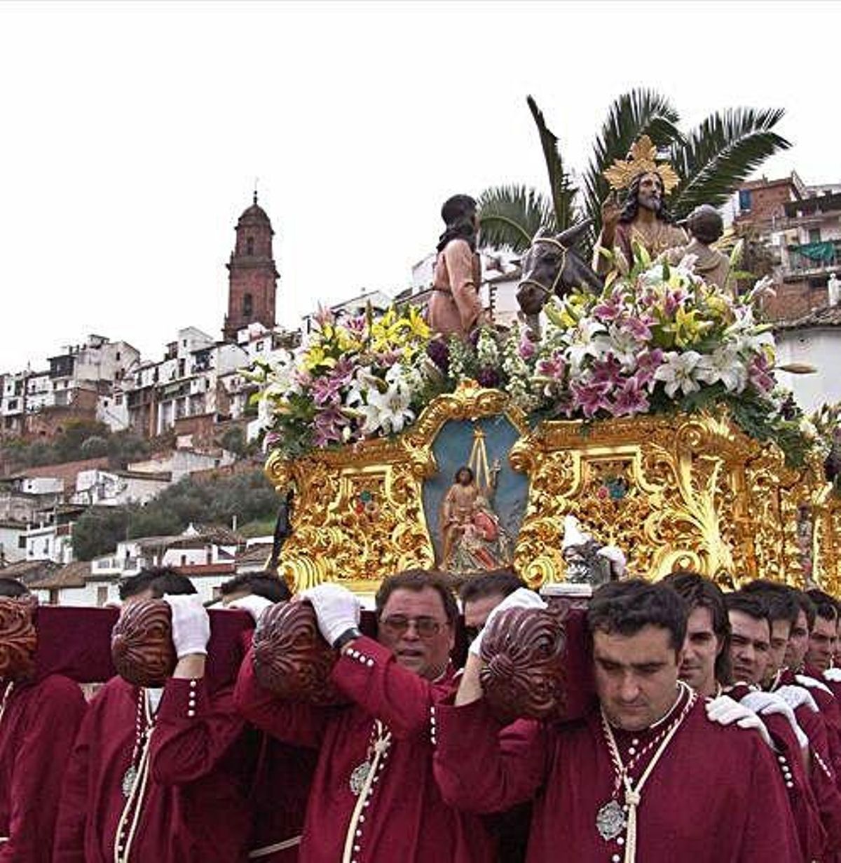 DOMINGO DE RAMOS PROCESIÓN DE LA BORRIQUITA POR EL RETAMAR.