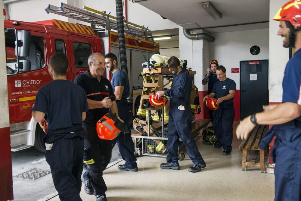 Nuevos bomberos de Oviedo