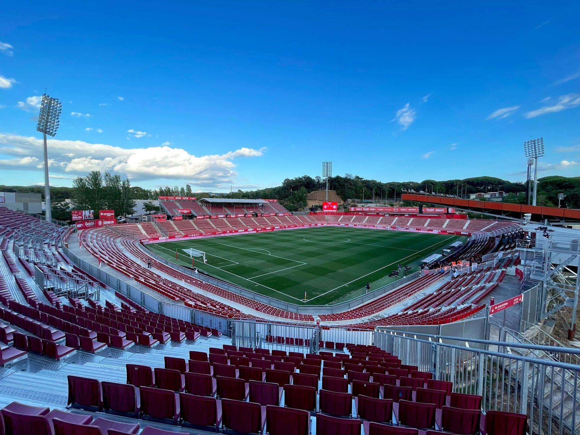 Estadio de Montilivi, Girona. Aquí arranca la tercera jornada de La Liga