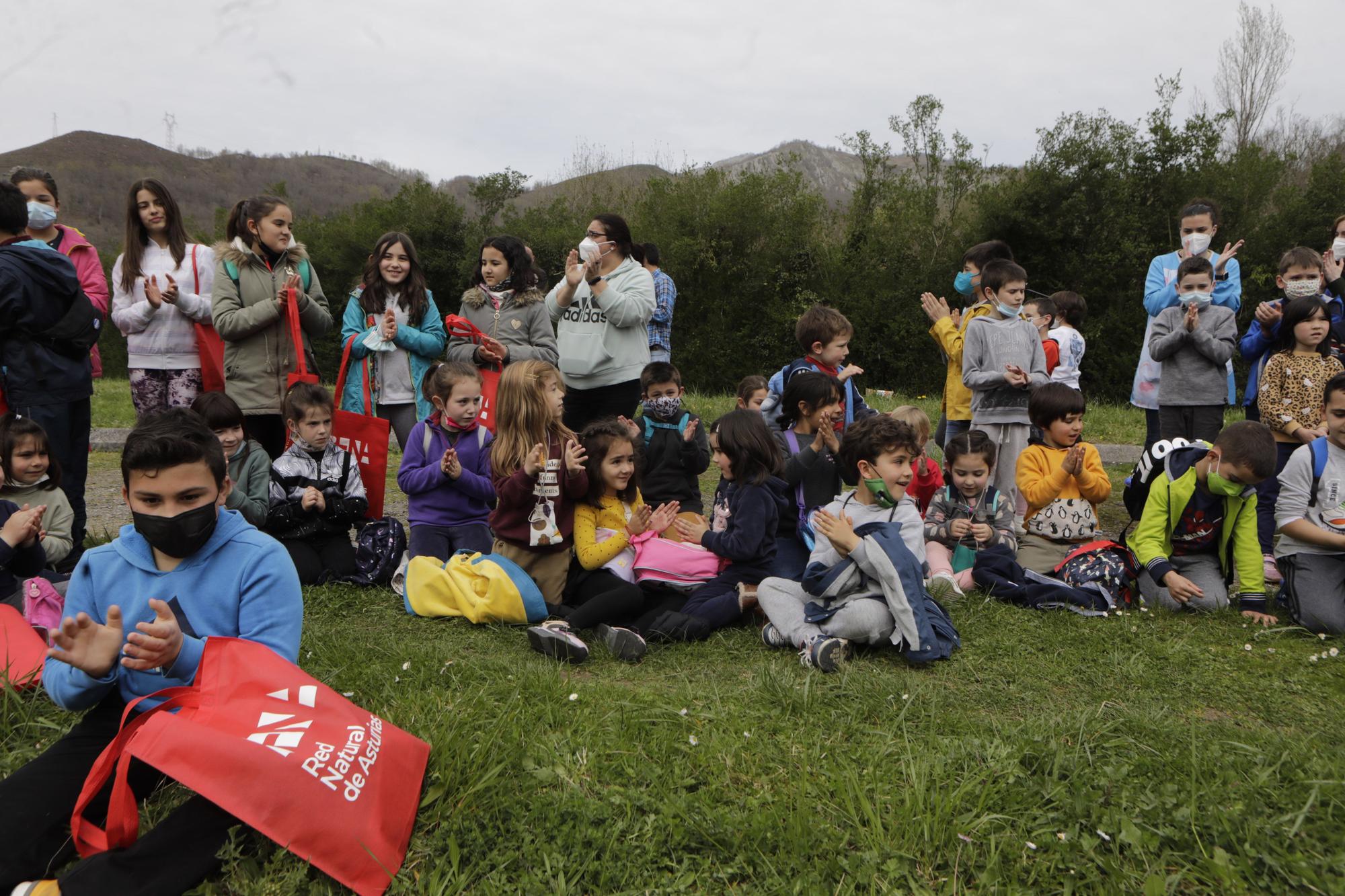 Visitas escolares al hospital de recuperación de fauna silvestre de Ladines, en Sobrescobio