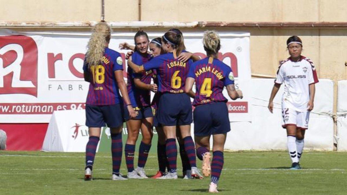 El Barça goleó al Albacete