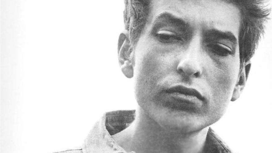 Un joven Bob Dylan.