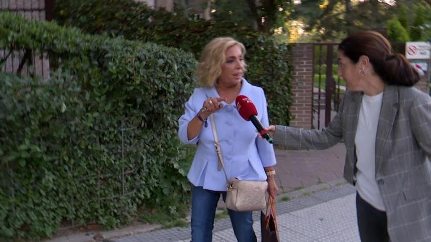 Carmen Borrego, enfadadísima, advierte a Edmundo Arrocet: &quot;Me voy a defender en un juzgado&quot;