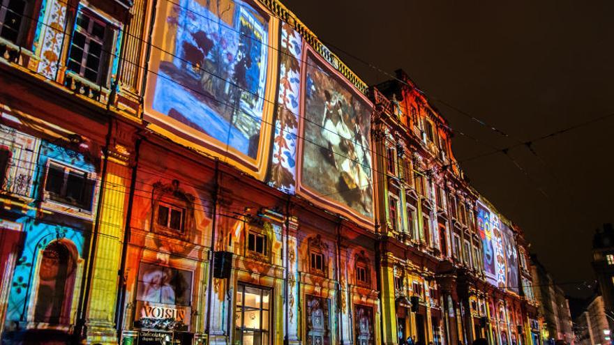 Festival de las luces en Lyon.