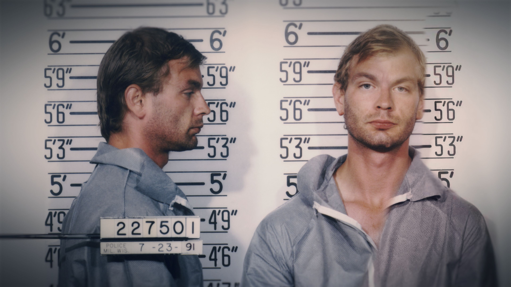 El auténtico Jeffrey Dahmer en su ficha policial