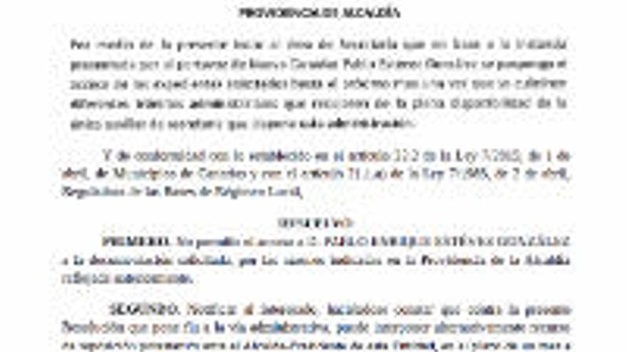 En esta providencia del 26 de abril de 2019 se deniega el acceso a los expedientes.