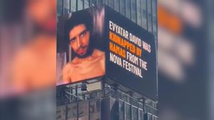 Israel proyecta en Times Square un vídeo del rehén Evyatar David, secuestrado por Hamás
