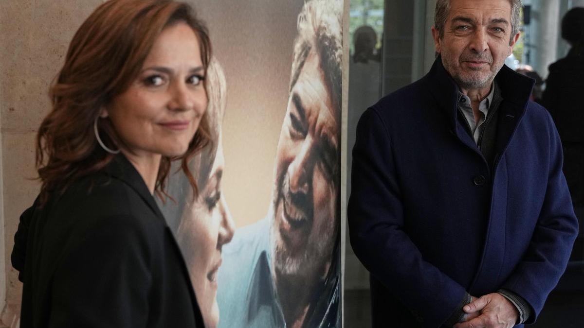 Ricardo Darín y Andrea Pietra en el Teatro Coliseum.