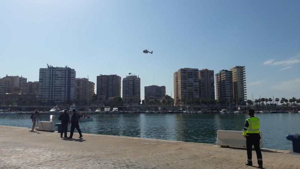 Simulacro en el puerto de Málaga